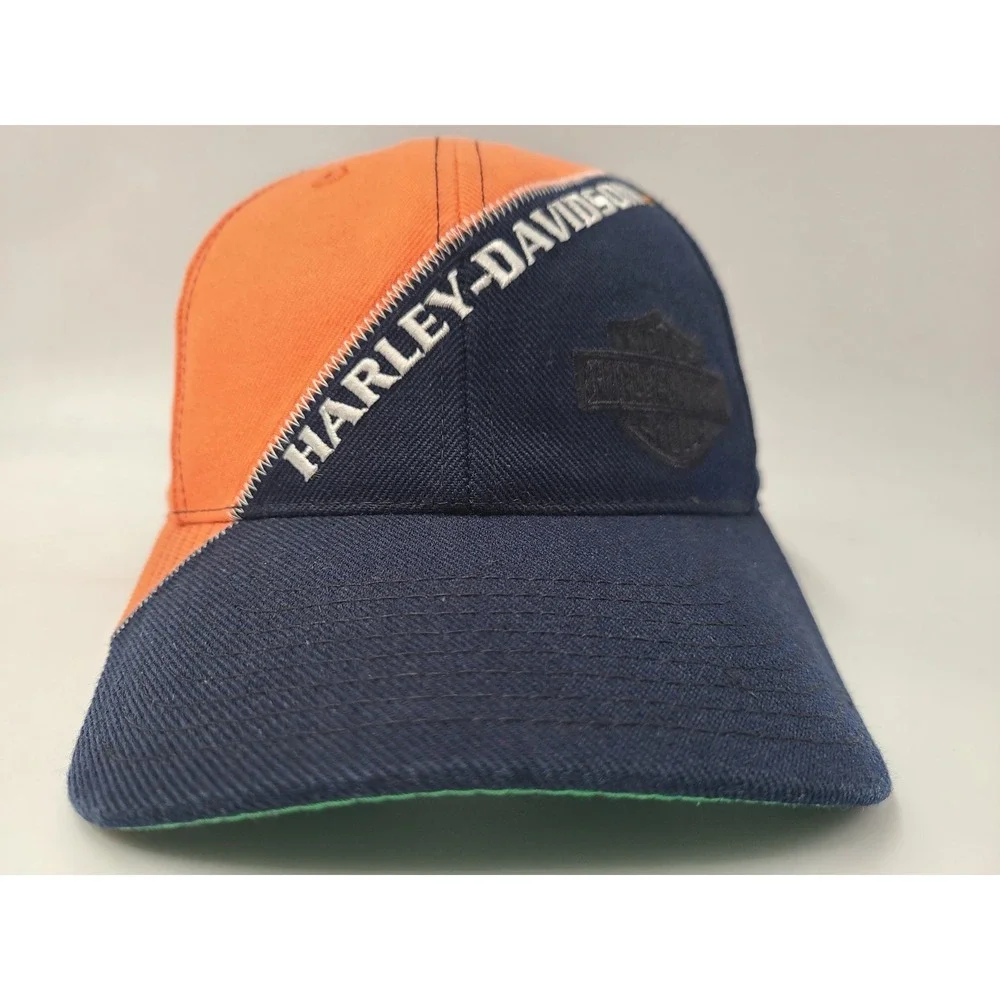 Vintage Harley Davidson Motorcycles American Needle Snapback Hat Cap‎ Wool Blend